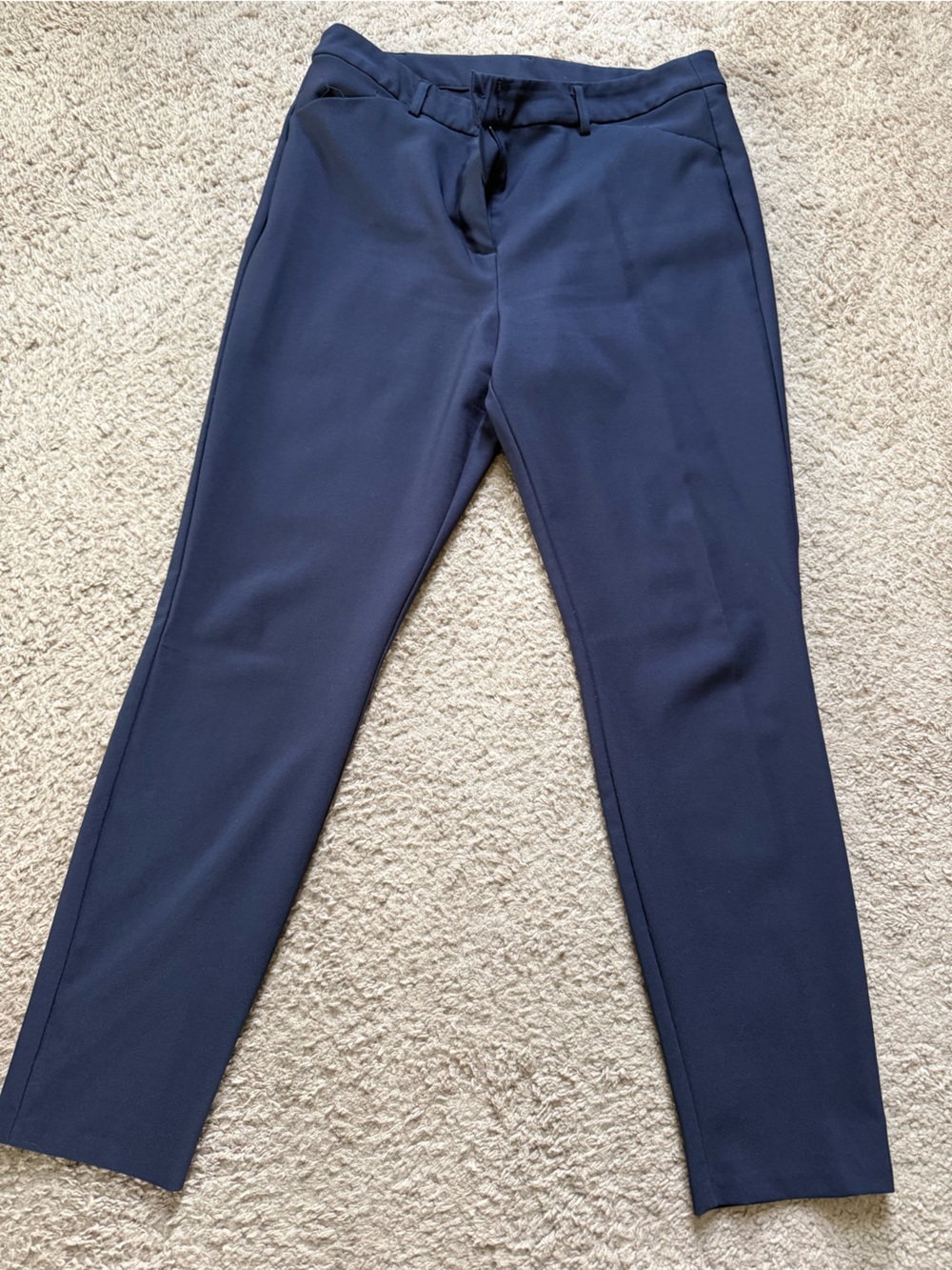 Tribal Navy Slim Straight Pants